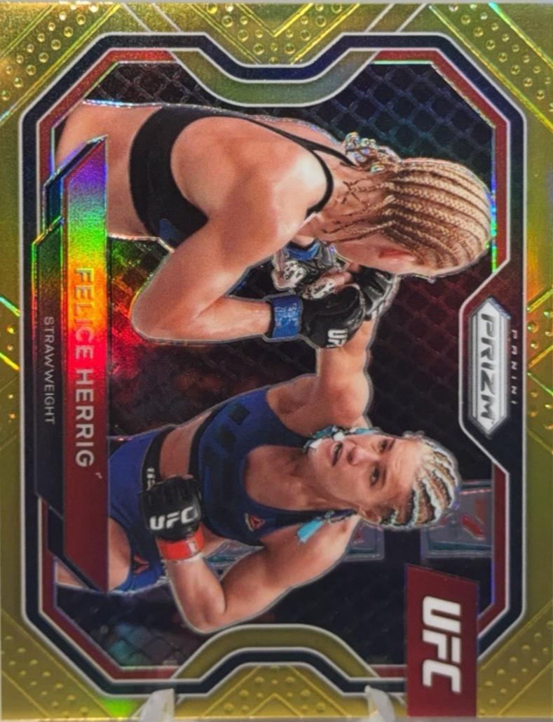 Felice Herrig 2021 Panini Prizm UFC Base #148 Gold
