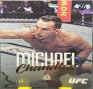 Michael Chandler 2021 Panini Chronicles UFC Base Luminance #56 Purple