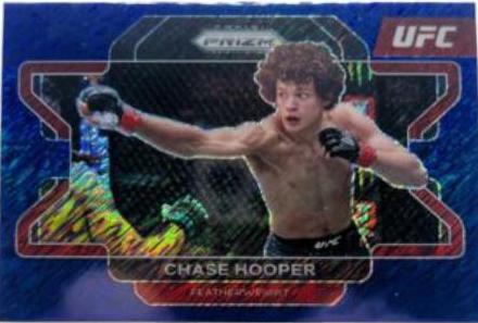 Chase Hooper 2022 Panini Prizm UFC Base #97 Blue Shimmer