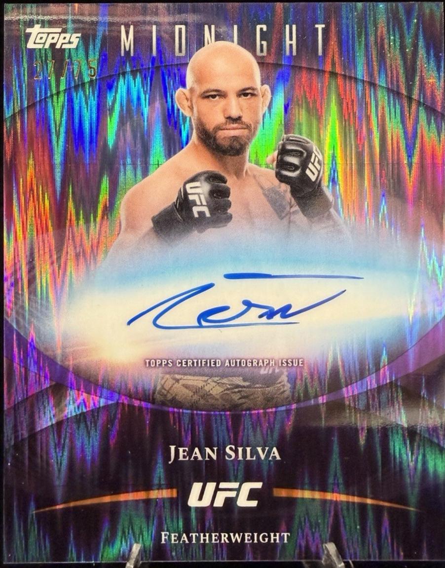 Jean Silva 2026 Topps Midnight UFC Base Autographs #BAV-JS Dusk