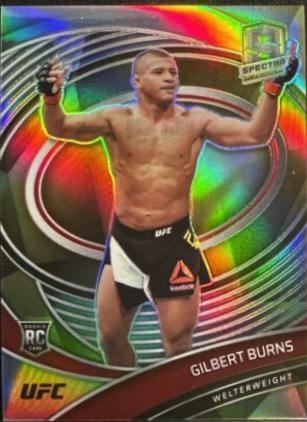 Gilbert Burns 2021 Panini Chronicles UFC Base Spectra #281 Gold