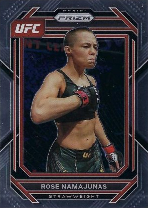 Rose Namajunas 2023 Panini Prizm UFC Base #136 White Sparkle