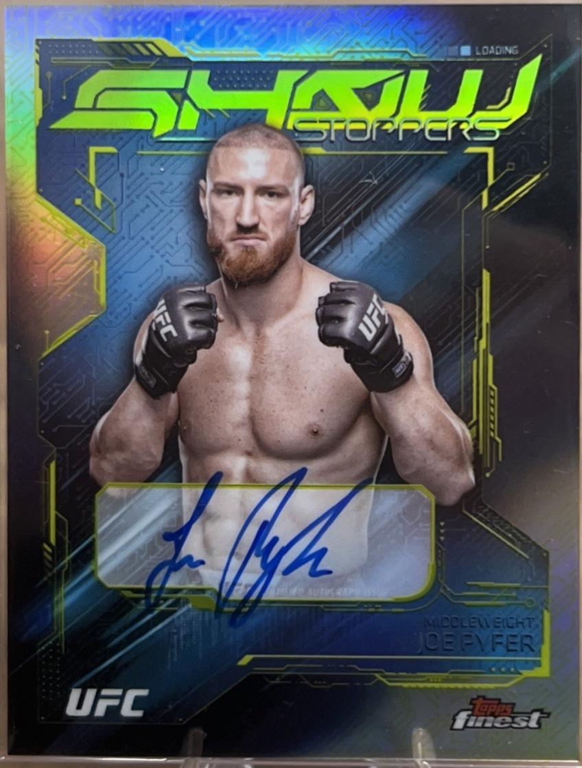 Joe Pyfer 2025 Topps Finest UFC Showstopper Autographs #SSA-JP Refractor