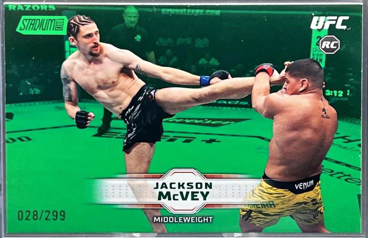Jackson McVey 2026 Topps Stadium Club UFC Base #199 Green