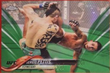 Sergio Pettis 2018 Topps Chrome UFC Base #98 Green