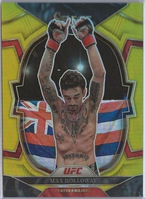 Max Holloway 2023 Panini Select UFC Concourse #85 Gold