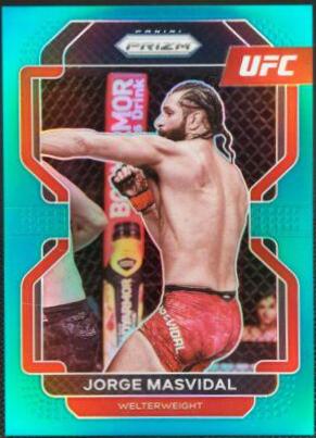 Jorge Masvidal 2022 Panini Prizm UFC Base #116 Teal