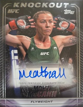 Molly McCann 2024 Topps Knockout UFC Knockout Autographs #KNA-MMN Platinum