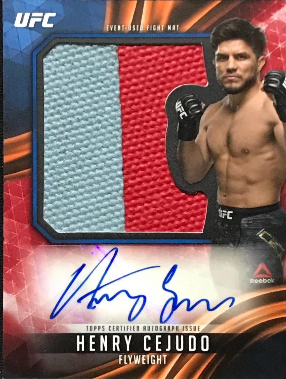 Henry Cejudo 2019 Topps UFC Knockout Knockout Autographs #KA-HC Red