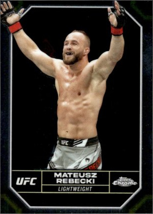 Mateusz Rębecki 2024 Topps Chrome UFC Base #127 Superfractor