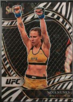 Nina Nunes 2021 Panini Select UFC Octagonside #202 Zebra