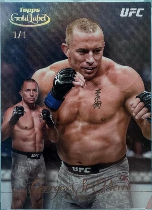 Georges St-Pierre 2024 Topps Gold Label UFC Base Class II #22 Red
