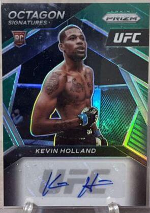 Kevin Holland 2021 Panini Prizm UFC Octagon Signatures #OS-KHL Green