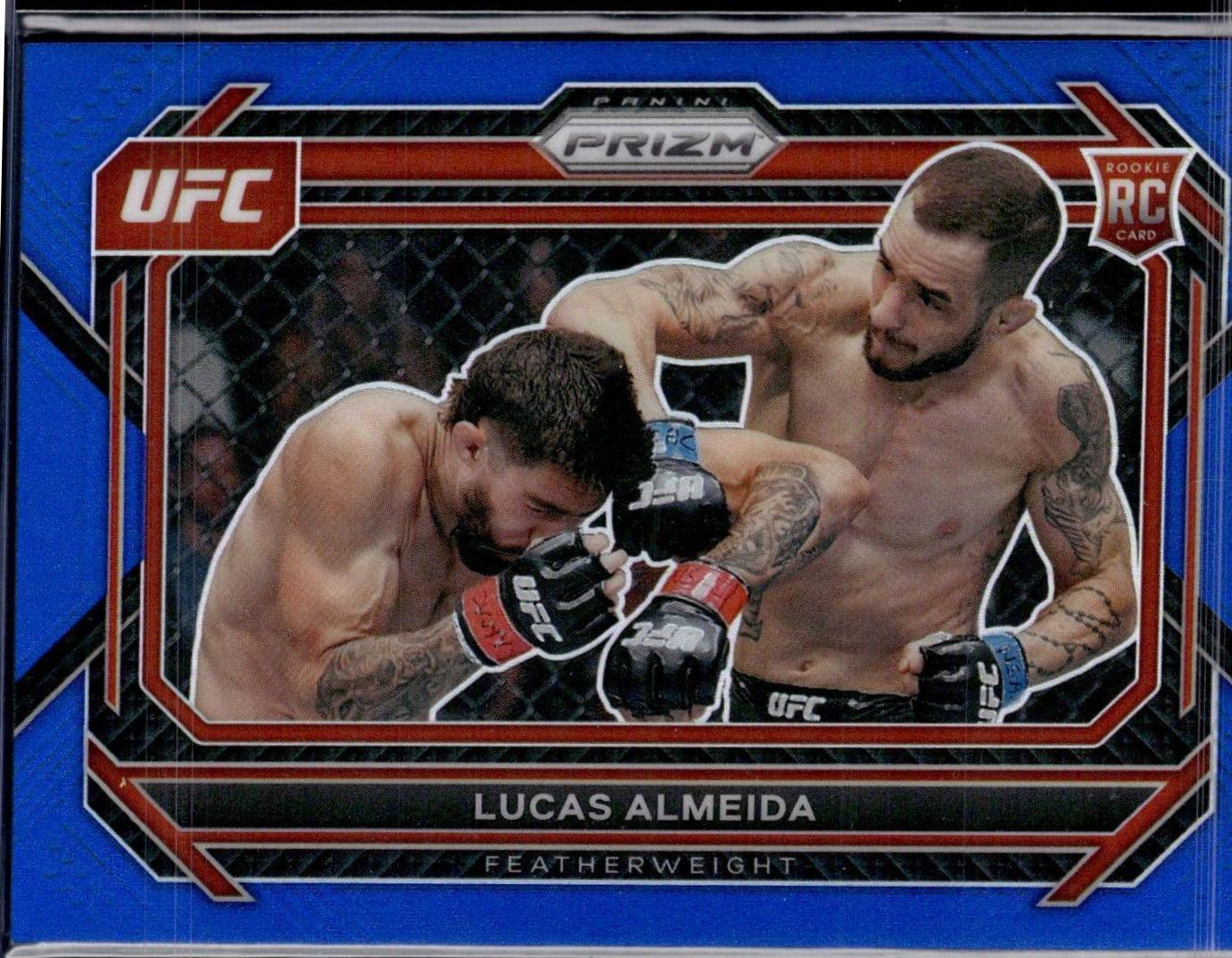 Lucas Almeida 2023 Panini Prizm UFC Base #75 Blue