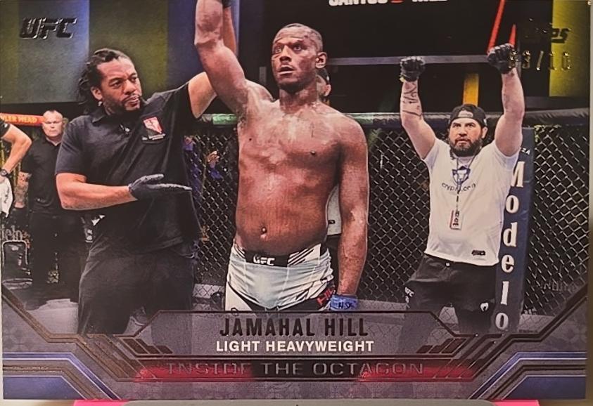 Jamahal Hill 2024 Topps Knockout UFC Inside the Octagon #ITO-17 Black