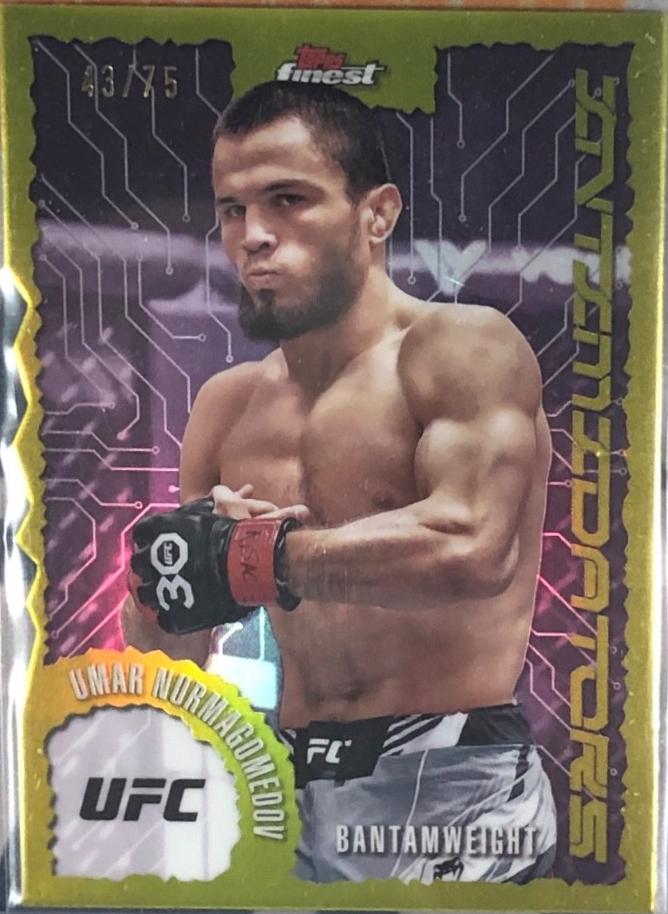 Umar Nurmagomedov 2025 Topps Finest UFC Intimidators #IT-21 Die-Cut Refractor