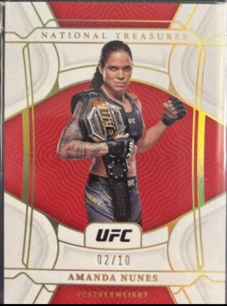 Amanda Nunes 2022 Panini Chronicles UFC Base One #470 Gold