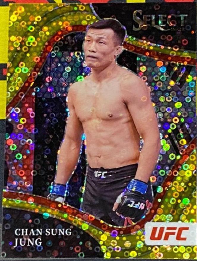Chan Sung Jung 2022 Panini Select UFC Octagonside #275 Gold Disco
