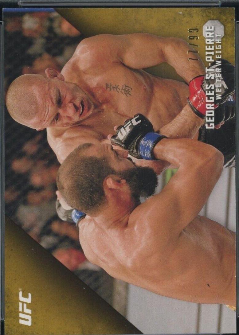 Georges St-Pierre 2015 Topps UFC Knockout Base #20 Gold