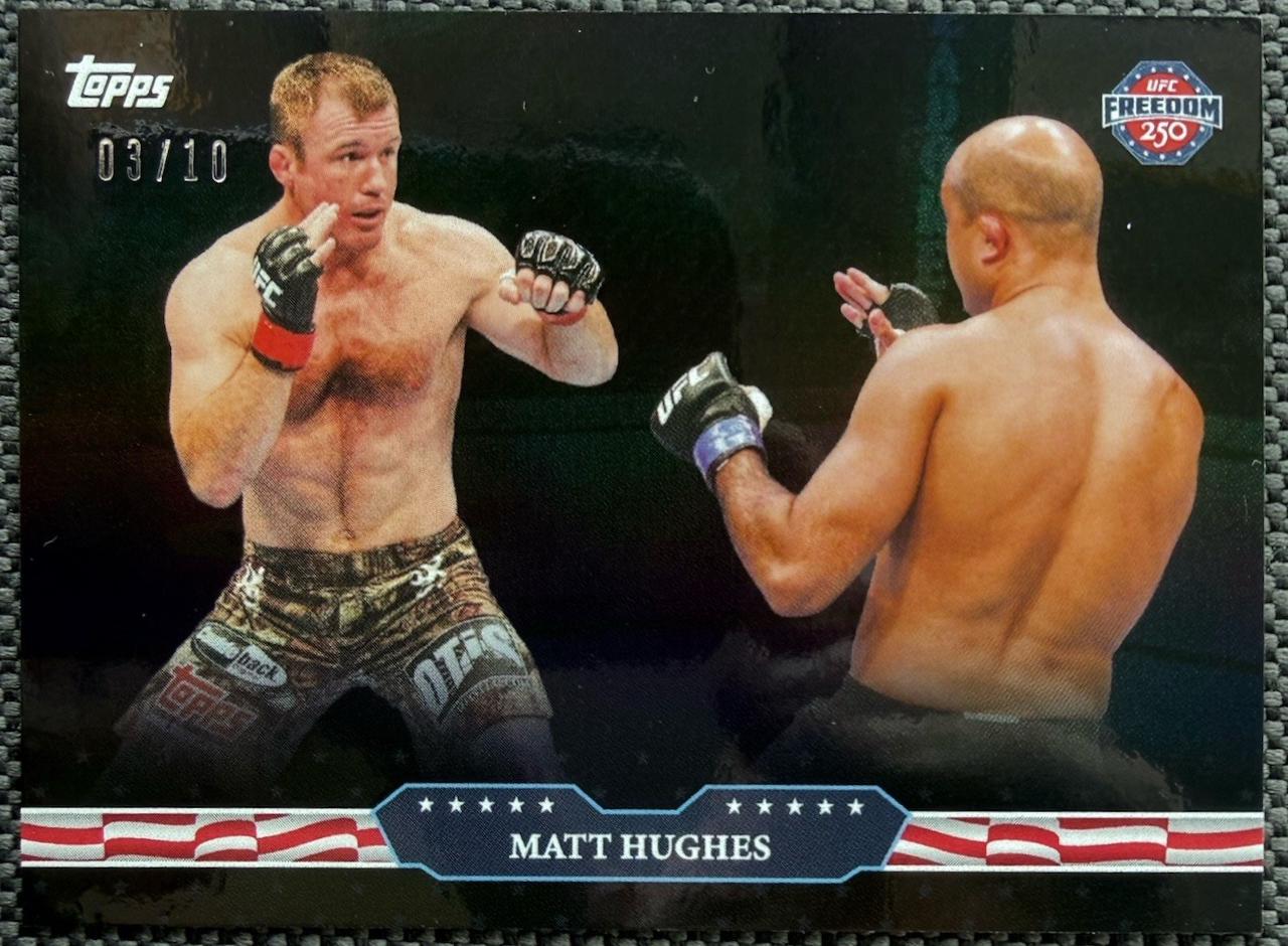 Matt Hughes 2026 Topps UFC Freedom 250 Base #10 Black