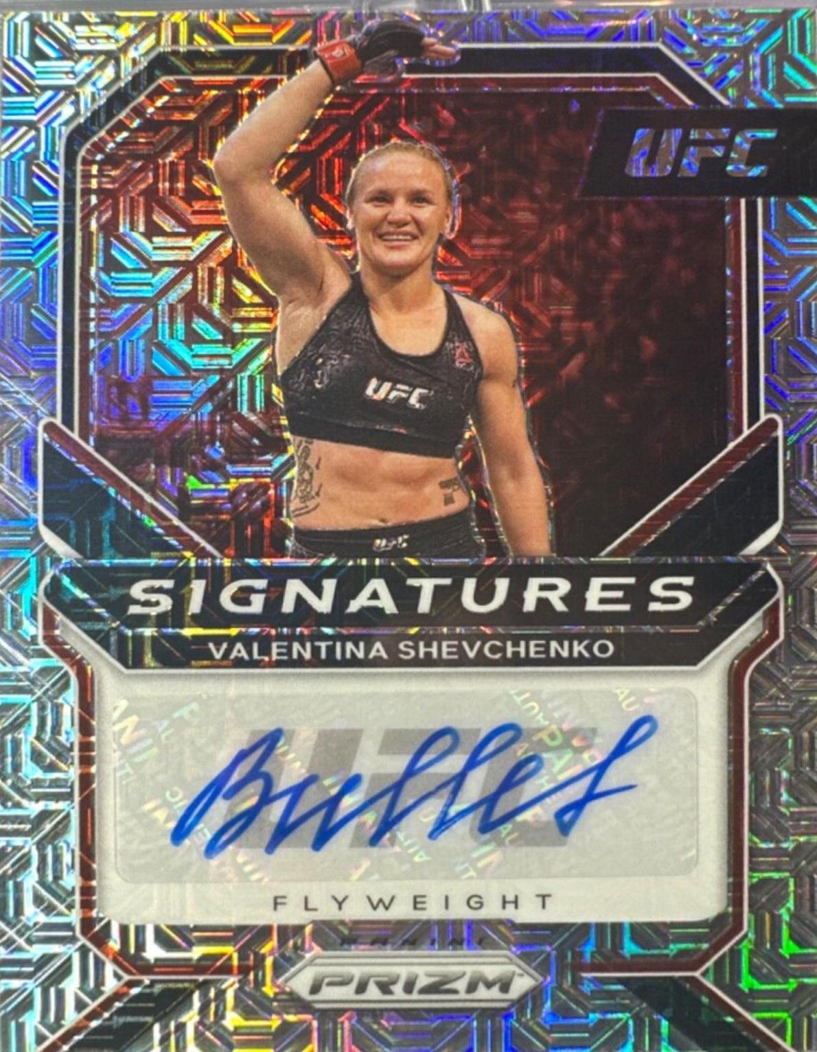 Valentina Shevchenko 2021 Panini Prizm UFC Signatures #19 Mojo