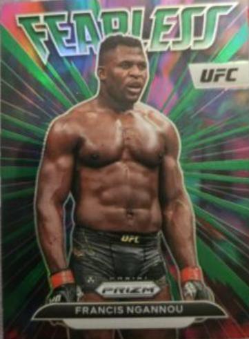 Francis Ngannou 2023 Panini Prizm UFC Fearless #27 Green