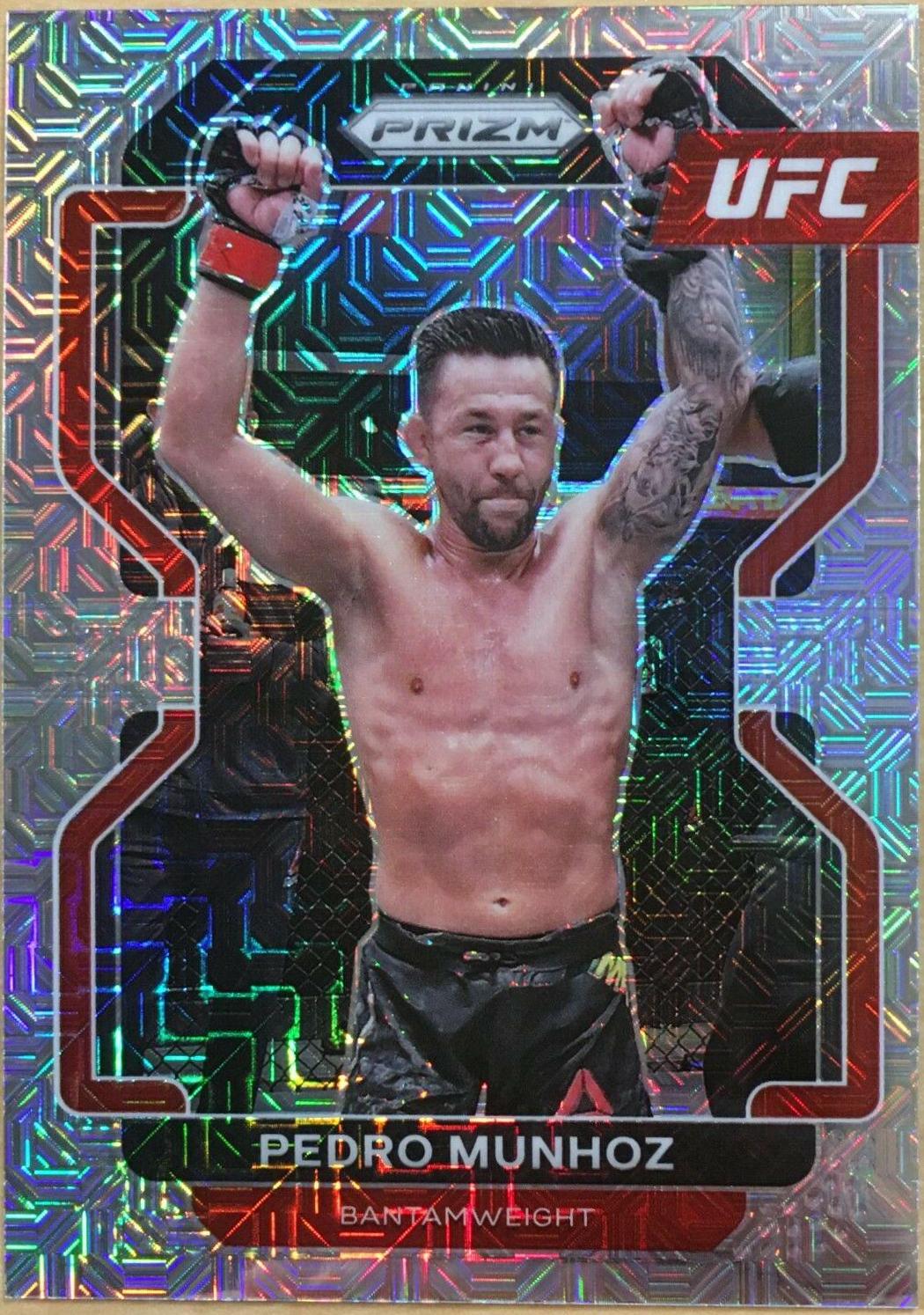 Pedro Munhoz 2022 Panini Prizm UFC Base #180 Mojo