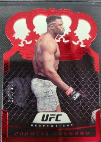 Francis Ngannou 2021 Panini Chronicles UFC Base Crown Royale #20 Red