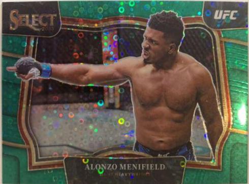 Alonzo Menifield 2023 Panini Select UFC Octagonside #282 Green Disco