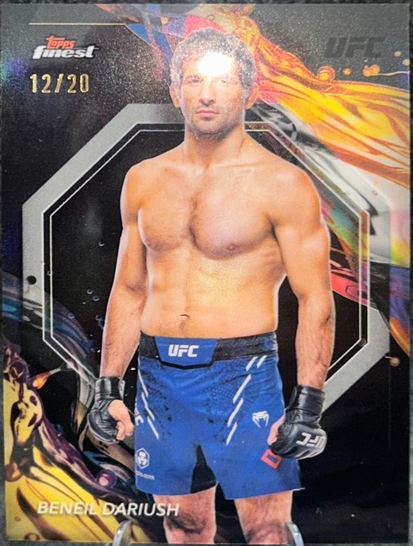 Beneil Dariush 2024 Topps Finest UFC Base Uncommon #196 Black Refractor