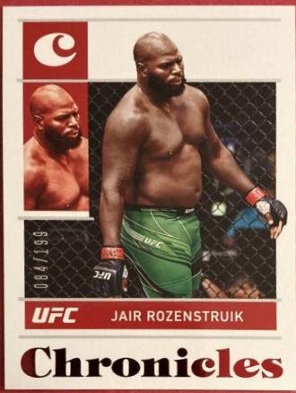 Jairzinho Rozenstruik 2022 Panini Chronicles UFC Base Chronicles #74 Red