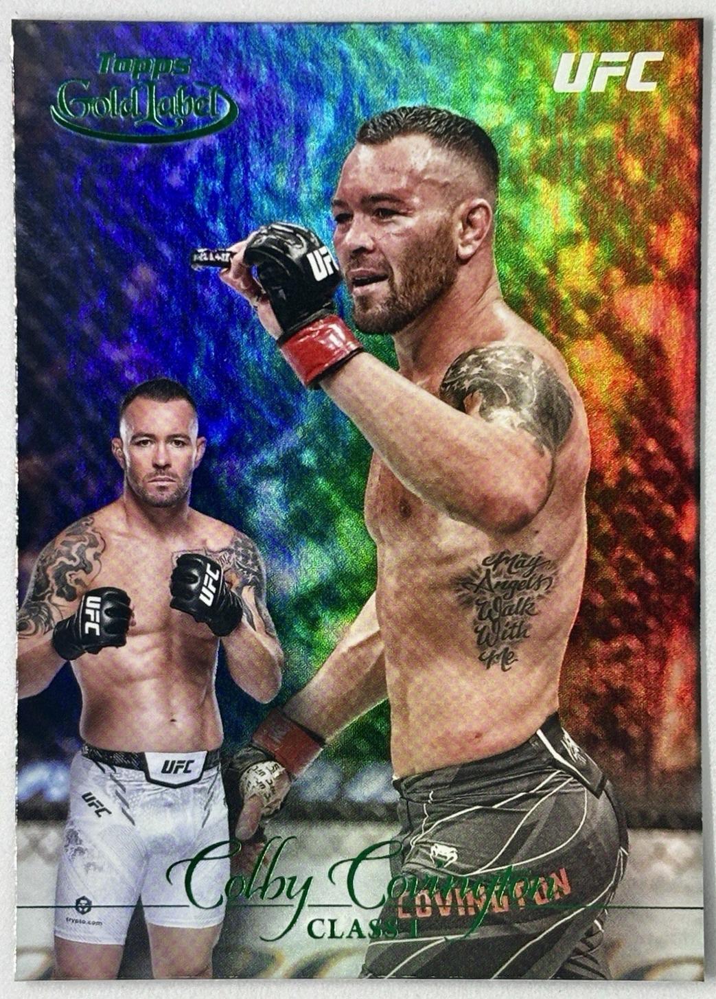 Colby Covington 2024 Topps Gold Label UFC Base Class I #88 Green