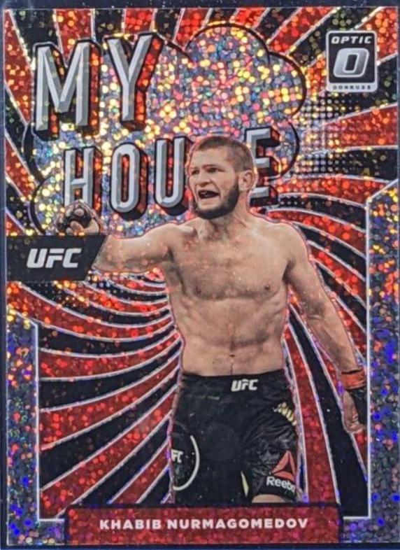 Khabib Nurmagomedov 2022 Panini Donruss Optic UFC My House #15 White Sparkle