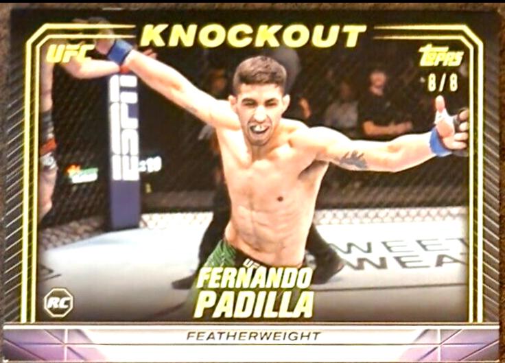 Fernando Padilla 2024 Topps Knockout UFC Base #9 Gold