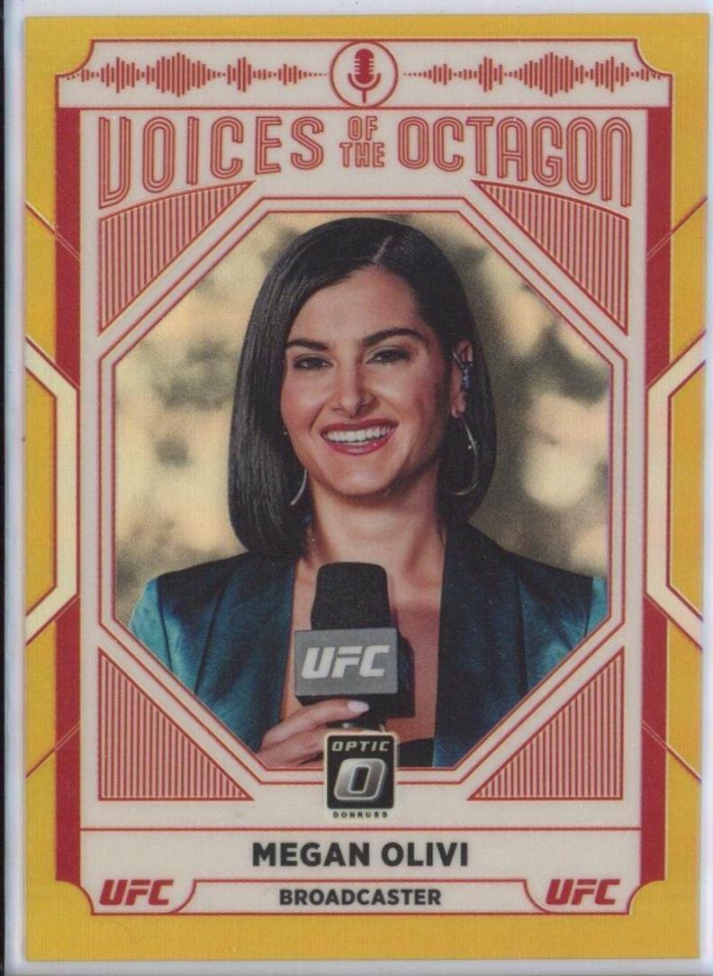 Megan Olivi 2022 Panini Donruss Optic UFC Base #123 Gold