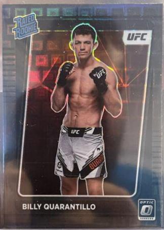Billy Quarantillo 2022 Panini Donruss Optic UFC Base #107 Black Pandora