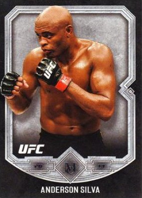Anderson Silva 2017 Topps Museum Collection UFC Base #10 Sapphire