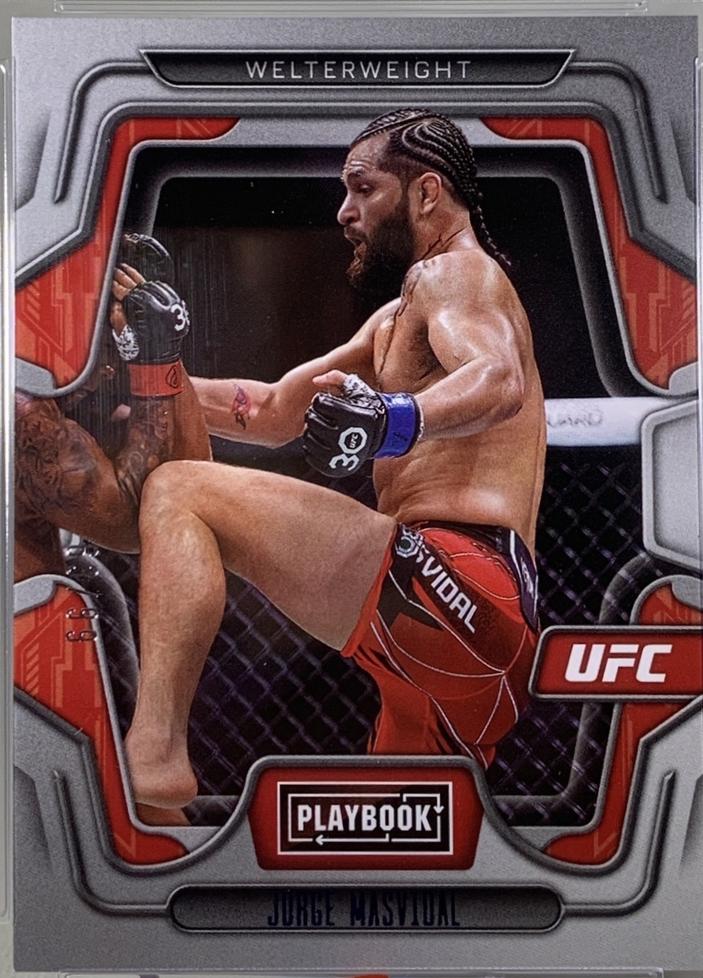 Jorge Masvidal 2023 Panini Chronicles UFC Base Playbook #114 Blue