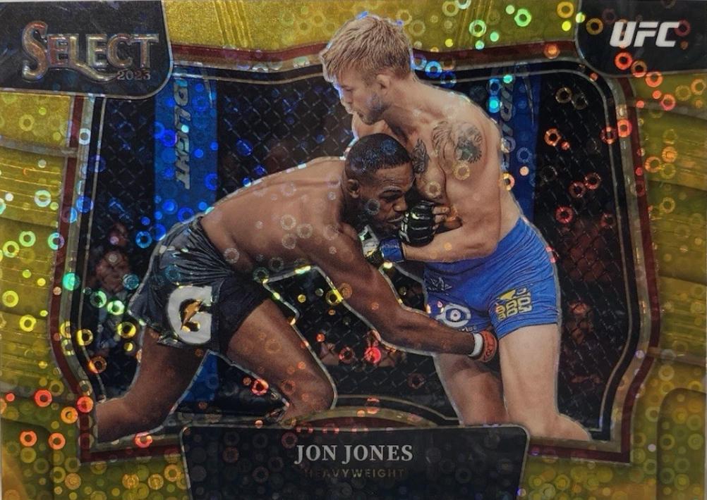 Jon Jones 2023 Panini Select UFC Octagonside #251 Gold Disco