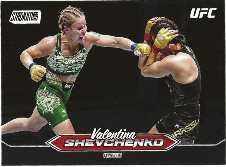 Valentina Shevchenko 2025 Topps Stadium Club UFC Base #156 Black