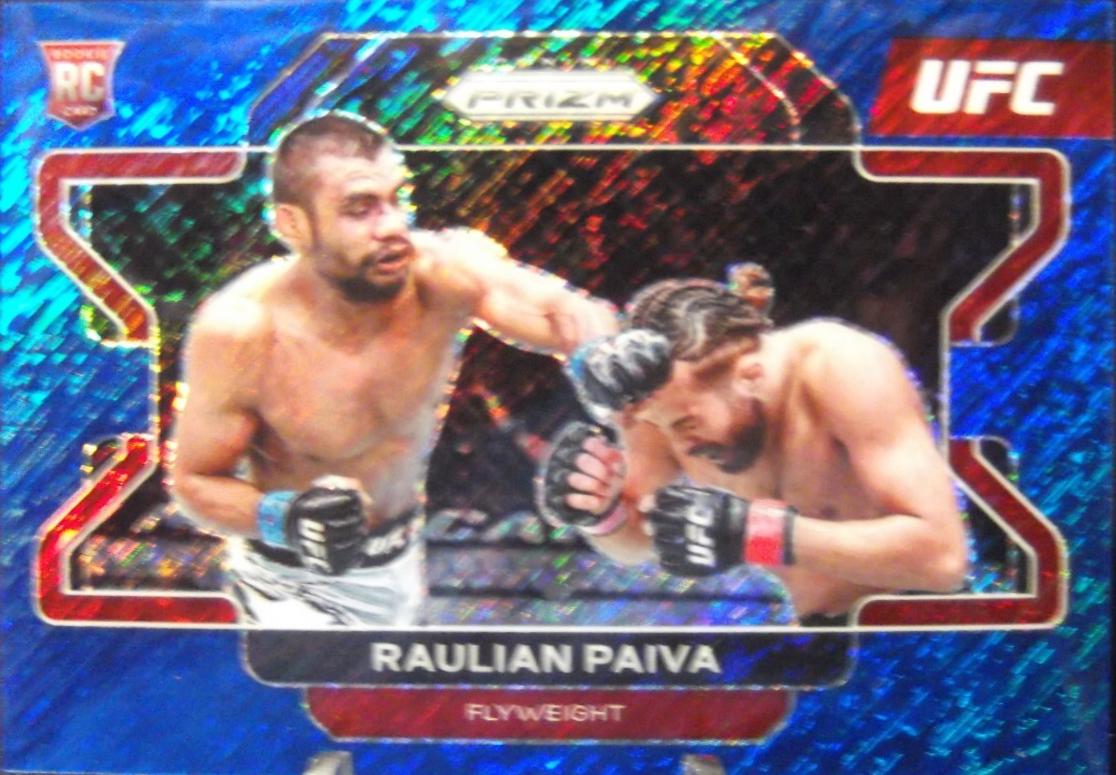 Raulian Paiva 2022 Panini Prizm UFC Base #10 Blue Shimmer