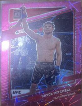 Bryce Mitchell 2022 Panini Donruss Optic UFC Base #39 Pink Velocity
