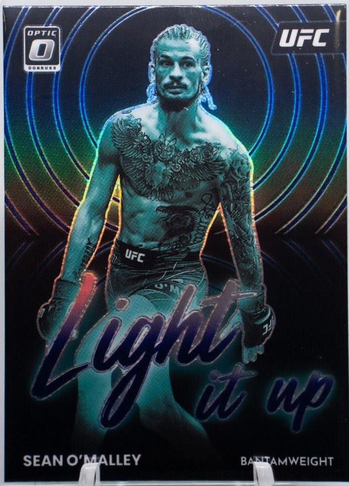 Sean O'Malley 2023 Panini Donruss Optic UFC Light It Up #8 Purple