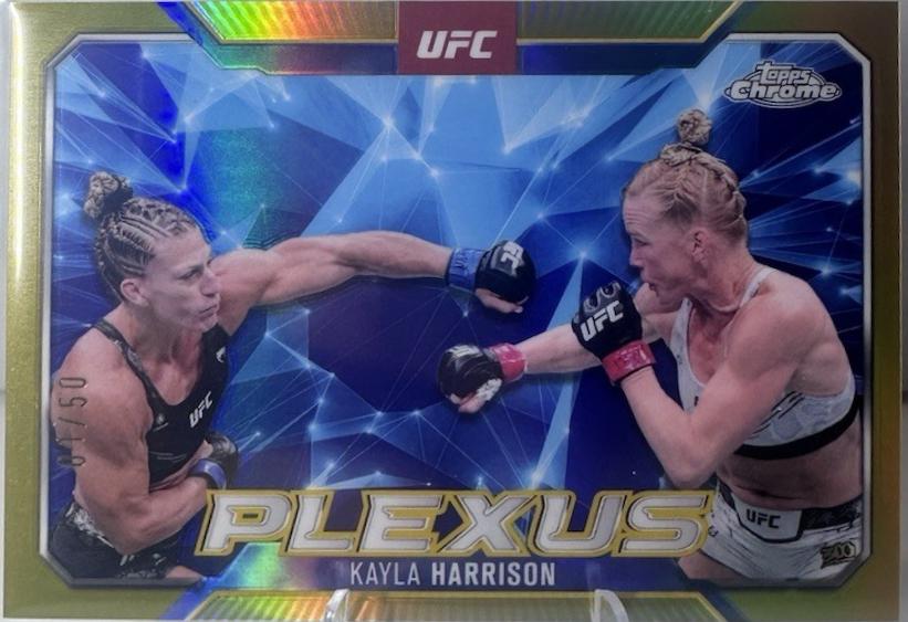 Kayla Harrison 2025 Topps Chrome UFC Plexus #PLX-2 Gold Refractor