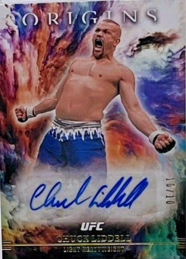 Chuck Liddell 2021 Panini Chronicles UFC Origins Autographs #7 Gold
