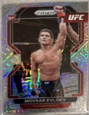 Movsar Evloev 2022 Panini Prizm UFC Base #130 Mojo