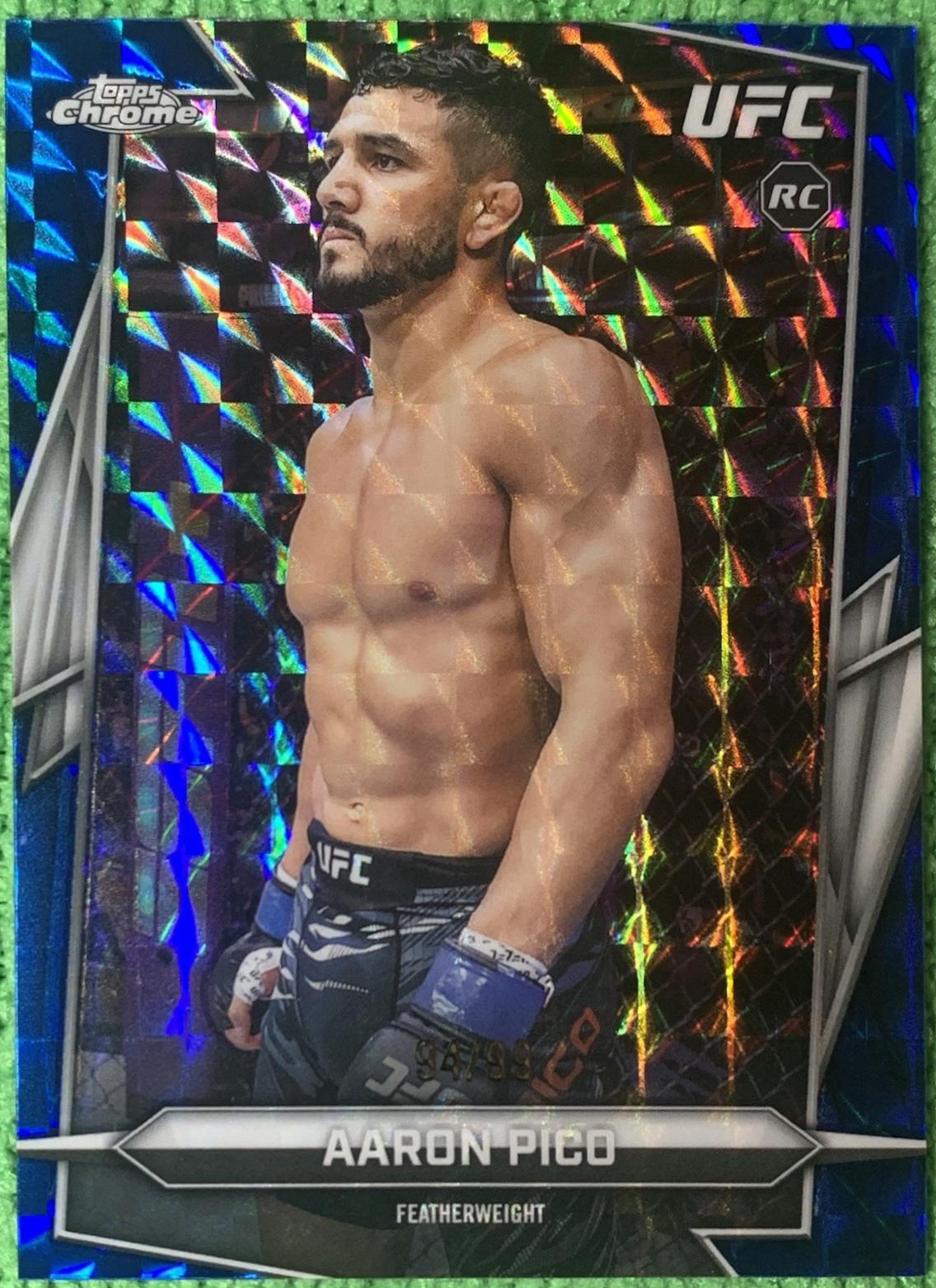 Aaron Pico 2026 Topps Chrome UFC Base #88 Blue Geometric Refractor