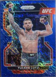 Tucker Lutz 2022 Panini Prizm UFC Base #144 Blue Shimmer