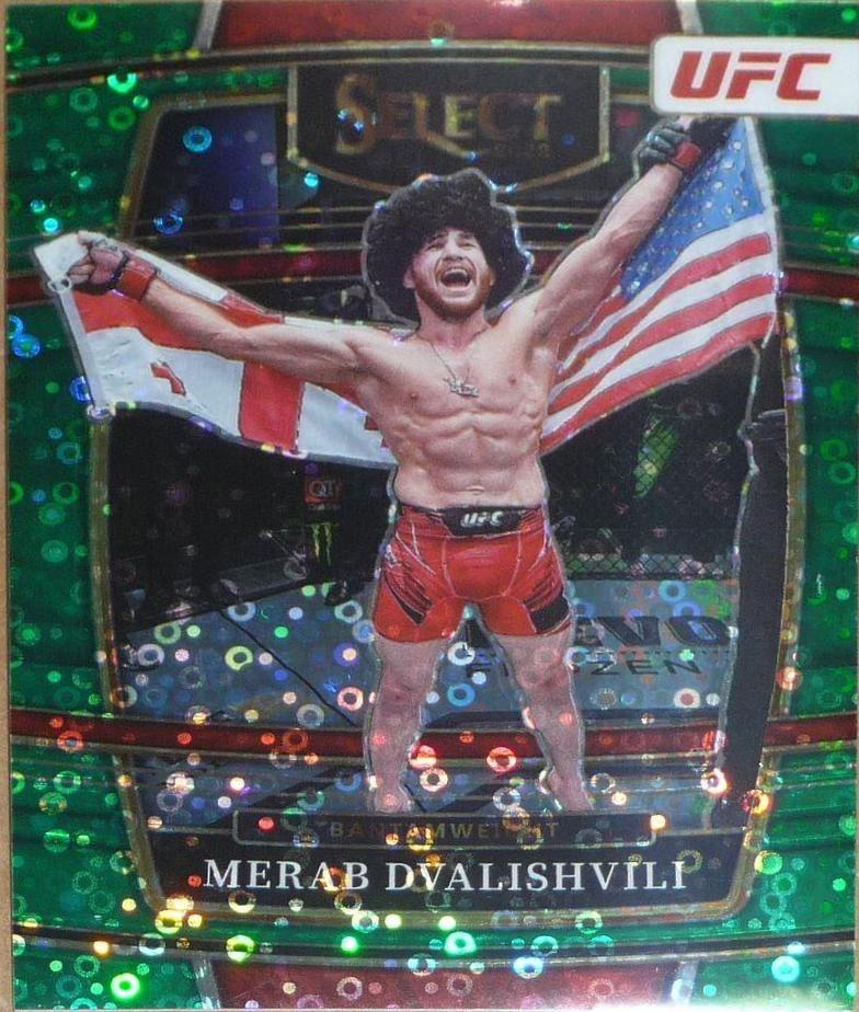 Merab Dvalishvili 2022 Panini Select UFC Concourse #26 Green Disco