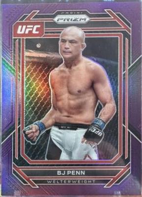 BJ Penn 2023 Panini Prizm UFC Base #123 Purple